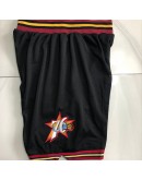 Philadelphia 76ers Black Just Don Shorts