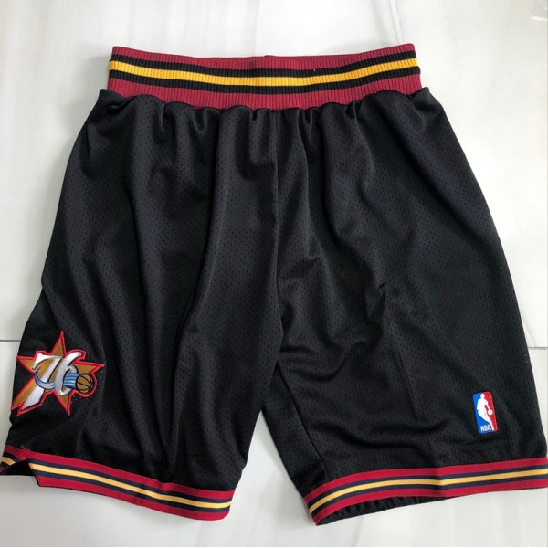 Philadelphia 76ers Black Just Don Shorts