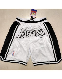 Los Angeles Lakers  White Just Don Shorts