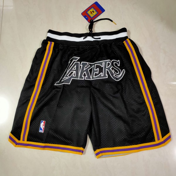 Los Angeles Lakers  Black Just Don Shorts