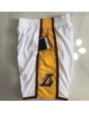 Los Angeles Lakers White Just Don Shorts