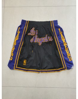 Los Angeles Lakers Black Just Don Shorts