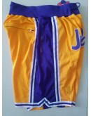 Los Angeles Lakers Yellow Just Don Shorts