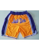 Los Angeles Lakers Yellow Just Don Shorts