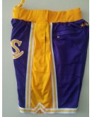 Los Angeles Lakers Purple Just Don Shorts