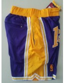 Los Angeles Lakers Purple Just Don Shorts