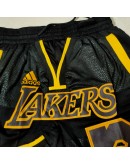 Los Angeles Lakers Black Just Don Shorts