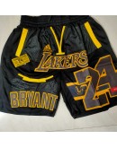 Los Angeles Lakers Black Just Don Shorts