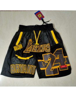 Los Angeles Lakers Black Just Don Shorts