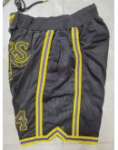 Los Angeles Lakers Black Just Don Shorts