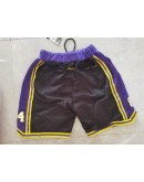 Los Angeles Lakers Black Just Don Shorts