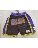 Los Angeles Lakers Black Just Don Shorts