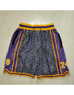 Los Angeles Lakers Black Just Don Shorts