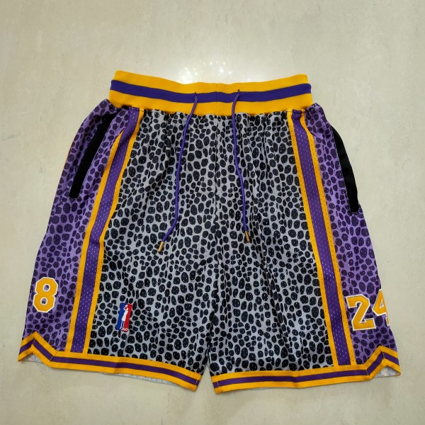 Los Angeles Lakers Black Just Don Shorts