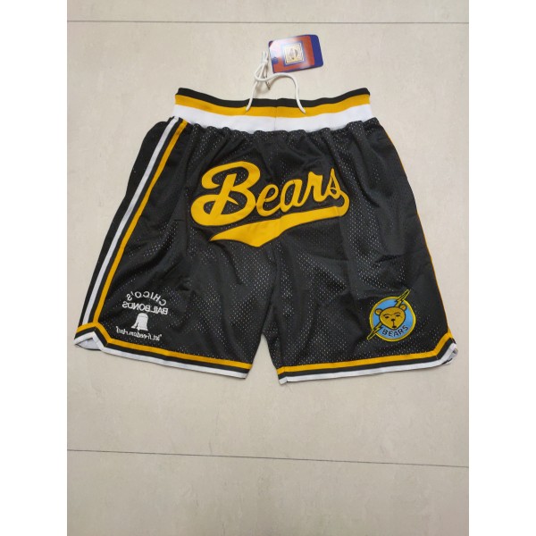 Chicago Bears Black Just Don Shorts