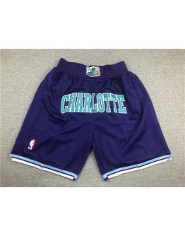 Charlotte Hornets Purple Just Don Shorts