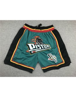 Detroit Pistons Aqua Green Just Don Shorts