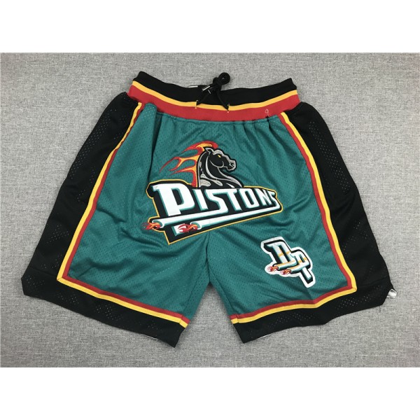 Detroit Pistons Aqua Green Just Don Shorts