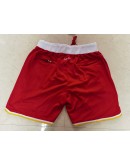 Houston Rockets Red Just Don Shorts