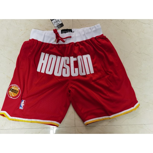 Houston Rockets Red Just Don Shorts