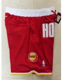 Houston Rockets Red Just Don Shorts