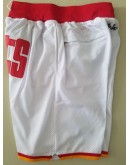 Houston Rockets White Just Don Shorts