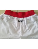 Houston Rockets White Just Don Shorts