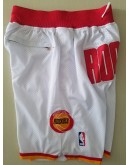 Houston Rockets White Just Don Shorts