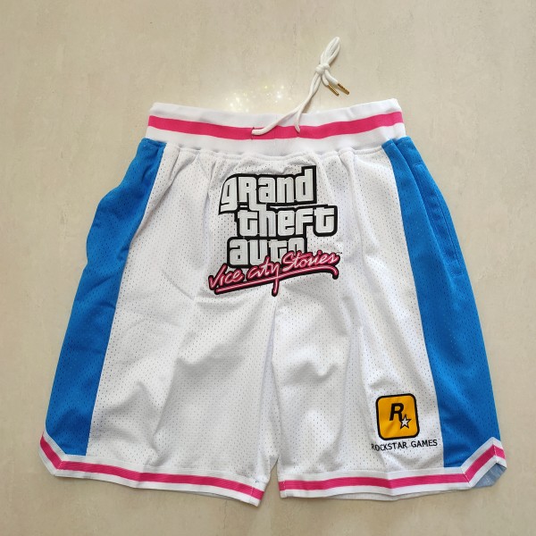 Rockstar Games White Just Don Shorts