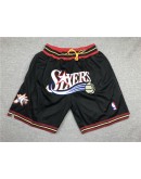 Philadelphia 76ers Black Just Don Shorts