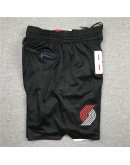 Portland Trail Blazers Black Just Don Shorts