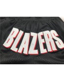 Portland Trail Blazers Black Just Don Shorts