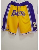 Los Angeles Lakers Yellow Just Don Shorts