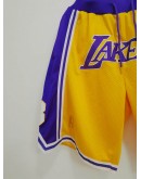 Los Angeles Lakers Yellow Just Don Shorts