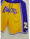 Los Angeles Lakers Yellow Just Don Shorts