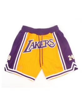 Los Angeles Lakers Yellow Just Don Shorts