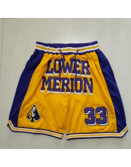 Lower Merion Yellow Just Don Shorts