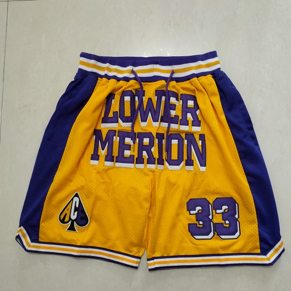 Lower Merion Yellow Just Don Shorts