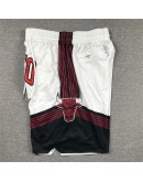 Chicago Bulls White Just Don Shorts