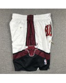 Chicago Bulls White Just Don Shorts