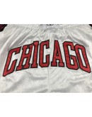 Chicago Bulls White Just Don Shorts