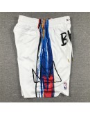 Brooklyn Nets White Just Don Shorts