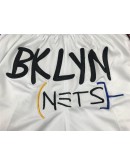 Brooklyn Nets White Just Don Shorts