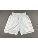 Miami Heat White Just Don Shorts