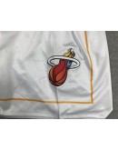 Miami Heat White Just Don Shorts