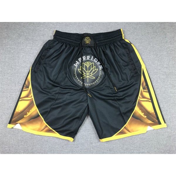 Golden State Warriors Black Just Don Shorts