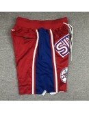 Philadelphia 76ers Red Just Don Shorts