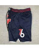 Philadelphia 76ers Black Just Don Shorts