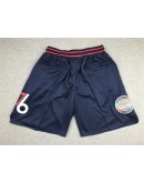 Philadelphia 76ers Black Just Don Shorts