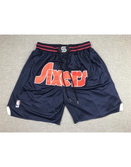 Philadelphia 76ers Black Just Don Shorts